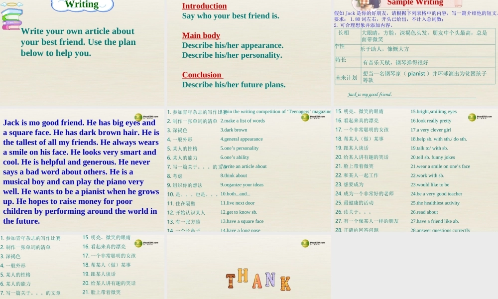 江苏省扬中市同德中学八年级英语上册 8A Unit 1 Friends课件2.ppt