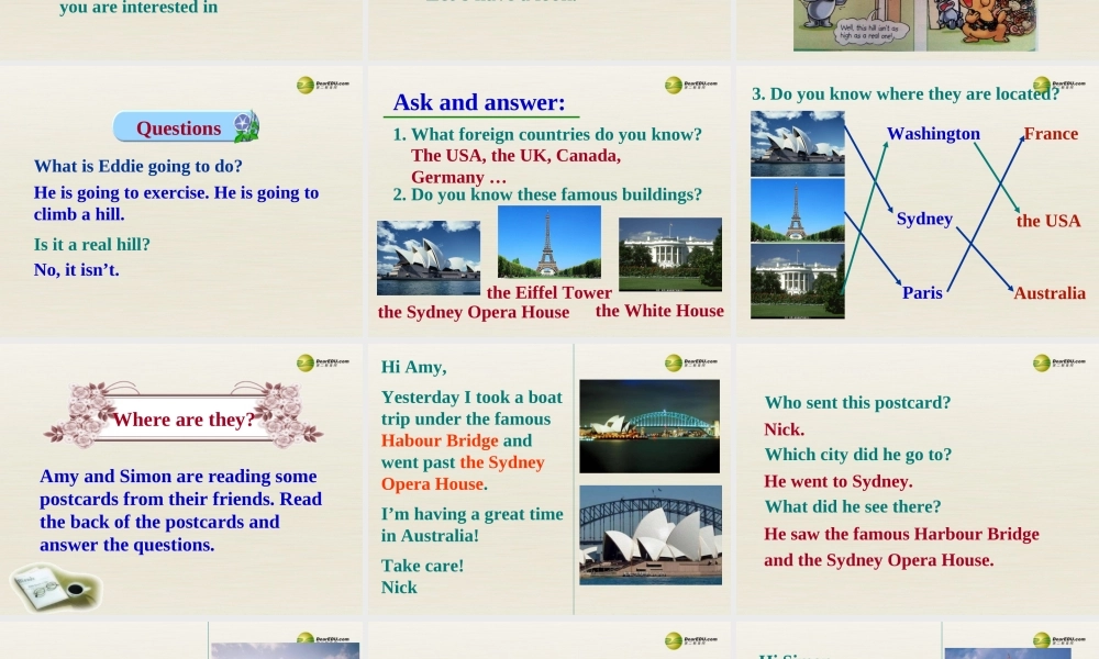 江苏省扬中市同德中学八年级英语上册 8A Unit 3 A day out课件.ppt