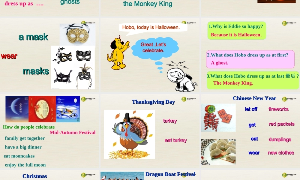 江苏省扬中市同德中学七年级英语上册 7A Unit 5 let's celebrate课件1 .ppt