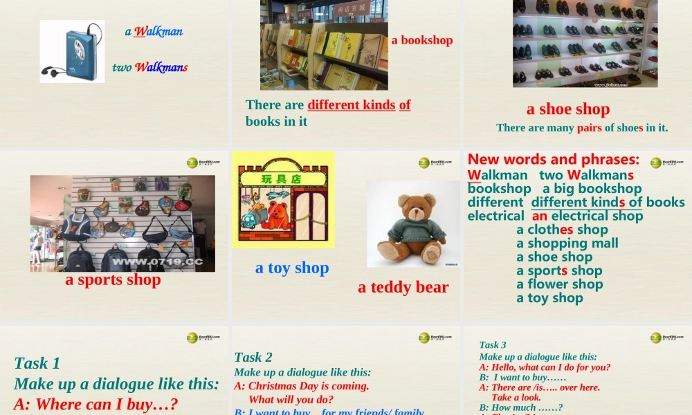 江苏省扬中市同德中学七年级英语上册 7A Unit 7 Shopping课件3 .ppt