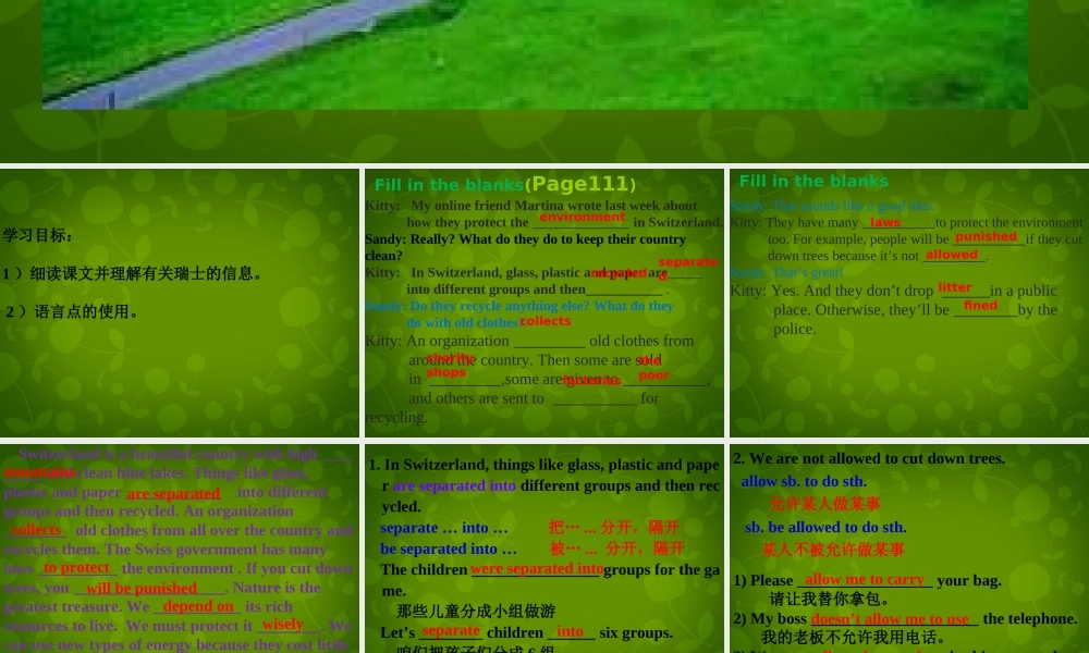 江苏省仪征市月塘中学八年级英语下册 Unit 8 A green World Reading 2课件 .ppt