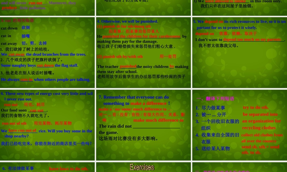 江苏省仪征市月塘中学八年级英语下册 Unit 8 A green World Reading 2课件 .ppt