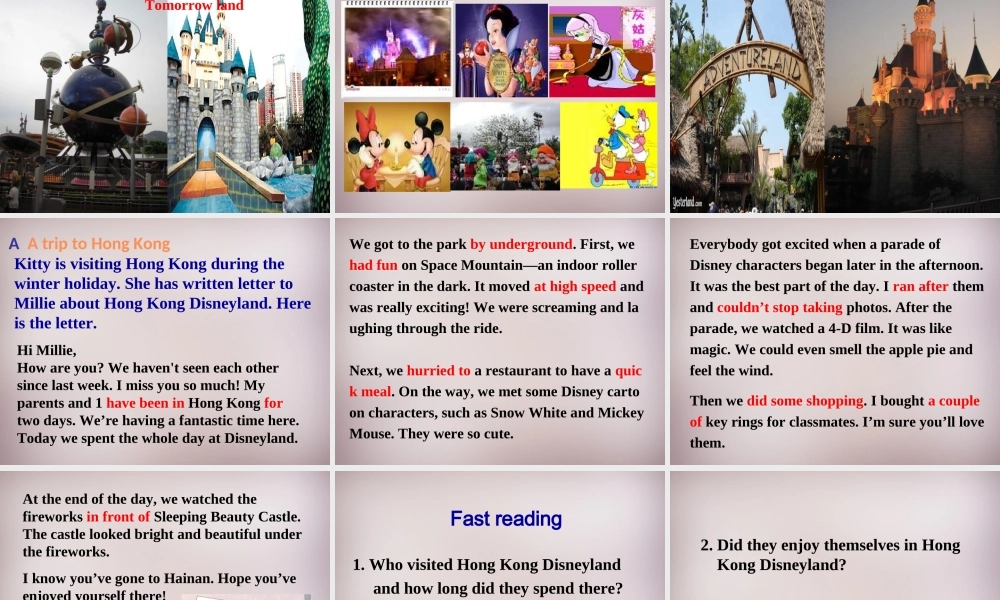 江苏省仪征市月塘中学八年级英语下册《Unit 2 Travelling Reading》课件 .ppt