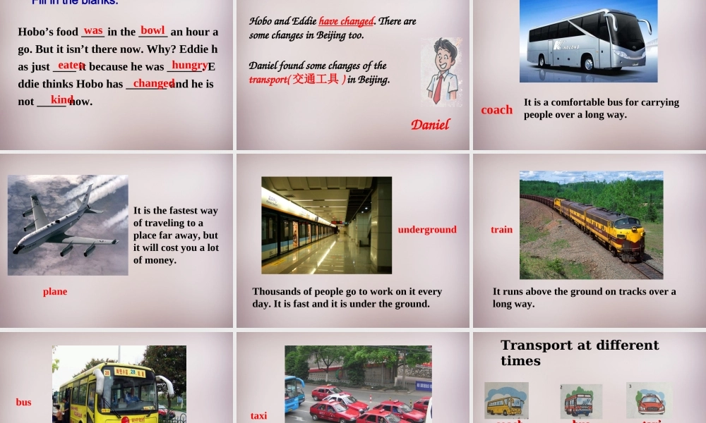 江苏省仪征市月塘中学八年级英语下册《Unit 1 Past and present Welcome to the Unit》课件 .ppt