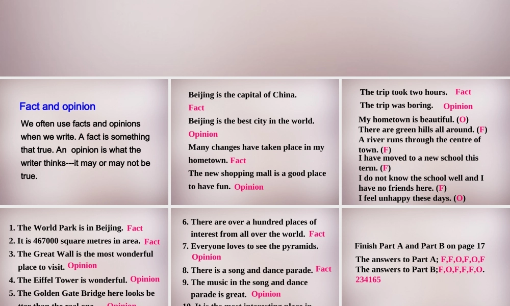 江苏省仪征市月塘中学八年级英语下册《Unit 1 Past and present Study Skills》课件 .ppt