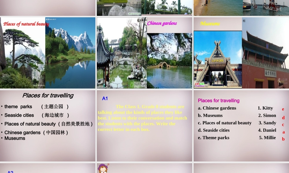 江苏省仪征市月塘中学八年级英语下册《Unit 2 Travelling》课件 .ppt