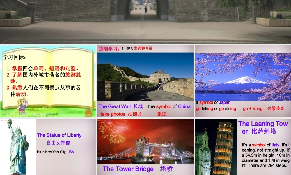 江苏省仪征市月塘中学八年级英语下册《Unit 2 Travelling welcome to the Unit》课件 .ppt