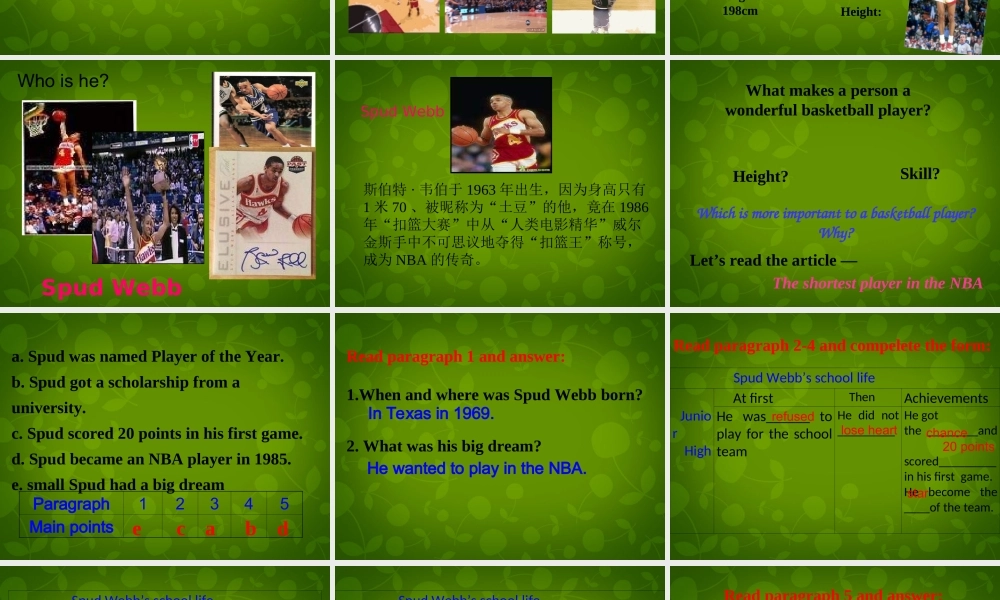 江苏省仪征市月塘中学九年级英语上册 Unit 4 Growing Up Reading课件 .ppt