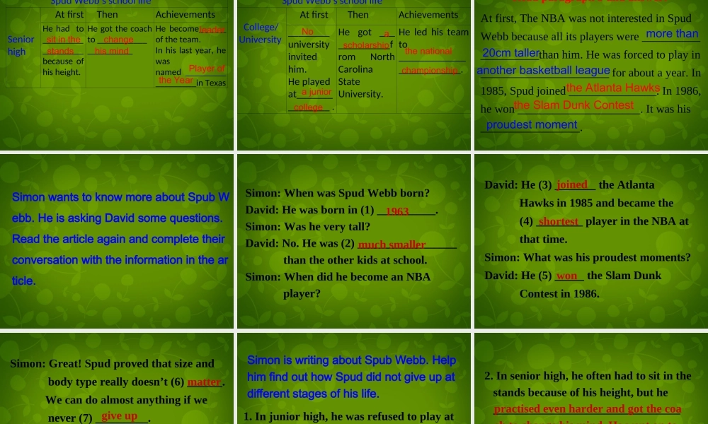 江苏省仪征市月塘中学九年级英语上册 Unit 4 Growing Up Reading课件 .ppt