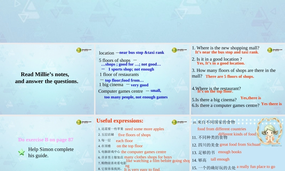 江苏省宜兴市屺亭中学七年级英语上册 7A Unit 7 Shopping Task课件 .ppt
