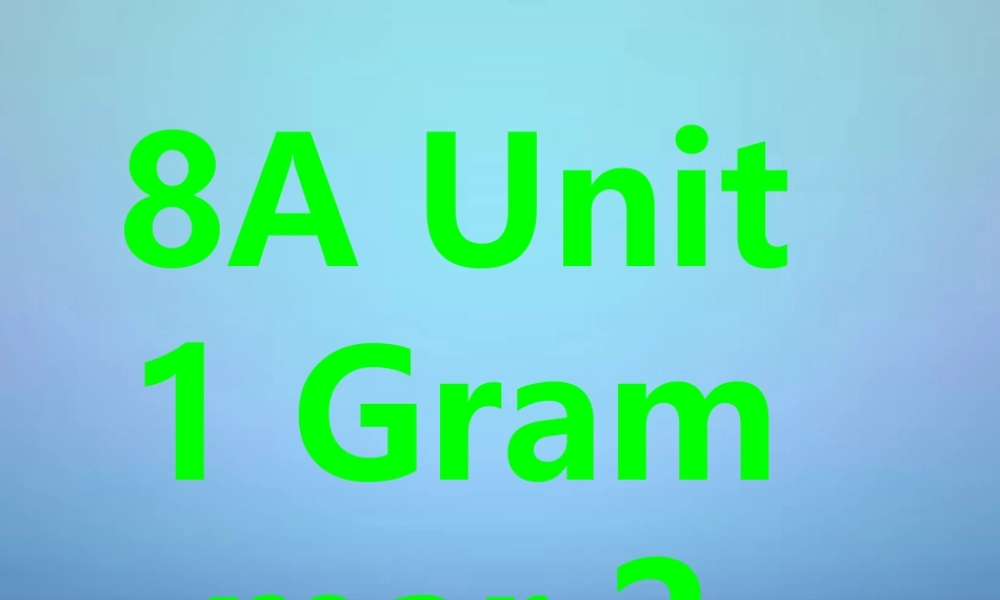 江苏省永丰初级中学八年级英语上册 Unit 1 Friends Grammar课件2.ppt