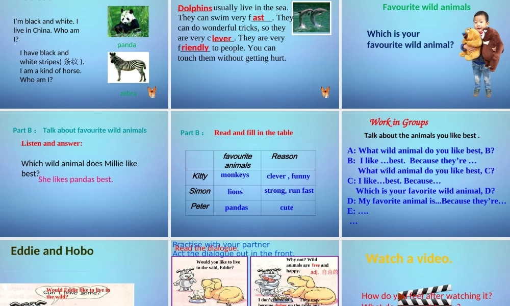江苏省永丰初级中学八年级英语上册 Unit 5 Wild animals课件.ppt