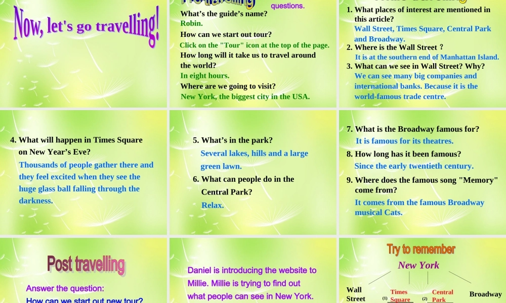 江苏省永丰初级中学八年级英语下册 Unit 3 Online tours reading 1课件 .ppt