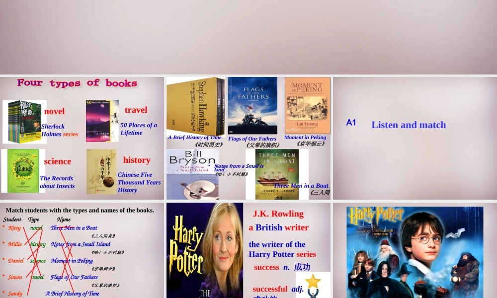 江苏省永丰初级中学八年级英语下册 Unit 4 A good read Integrated skills课件 .ppt