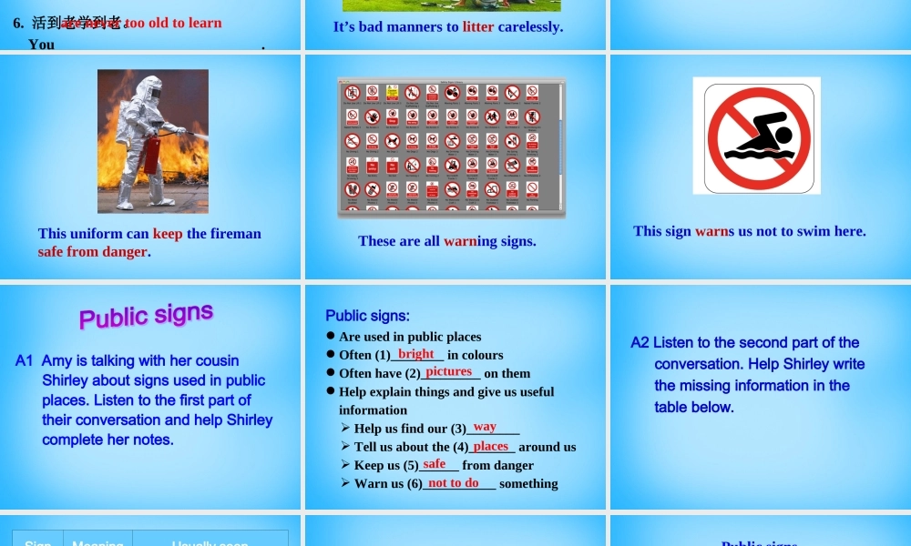 江苏省永丰初级中学八年级英语下册 Unit 5 Good manners Integrated skills课件 .ppt