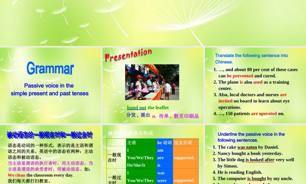 江苏省永丰初级中学八年级英语下册 Unit 7 International Charities Grammar课件 .ppt