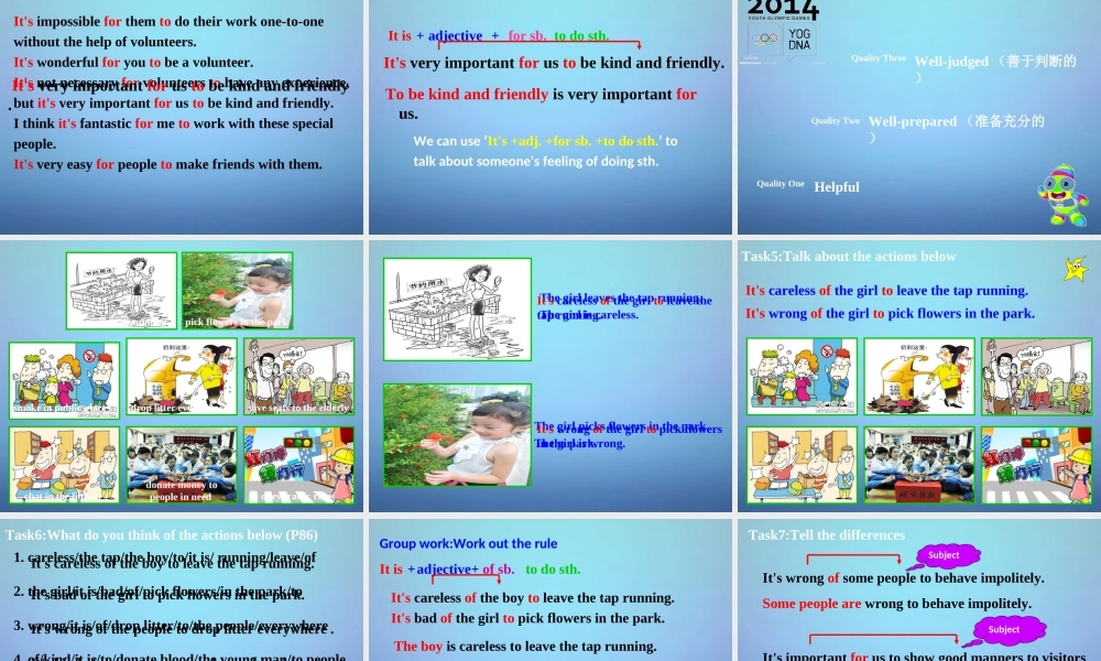 江苏省永丰初级中学八年级英语下册 Unit 6 Sunshine for all课件2 .ppt