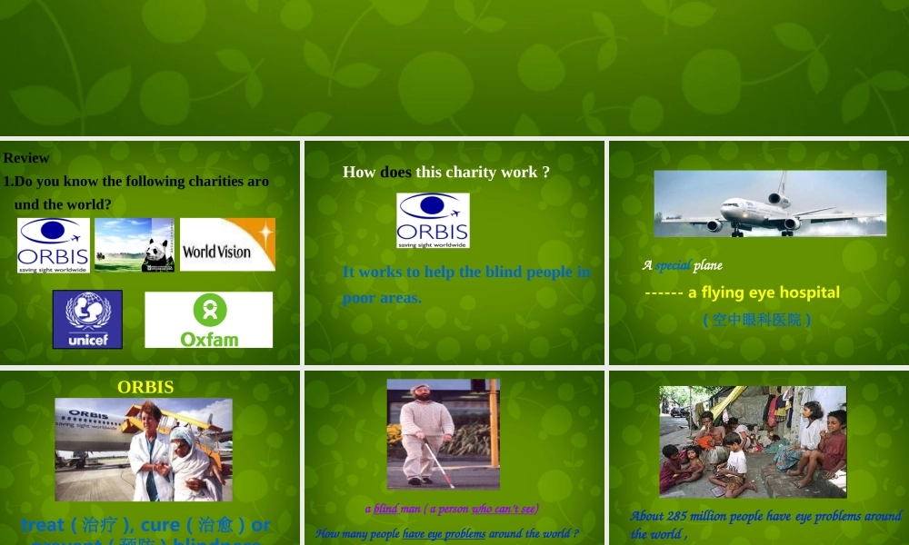 江苏省永丰初级中学八年级英语下册《Unit 7 International charities Reading 1》课件 .ppt