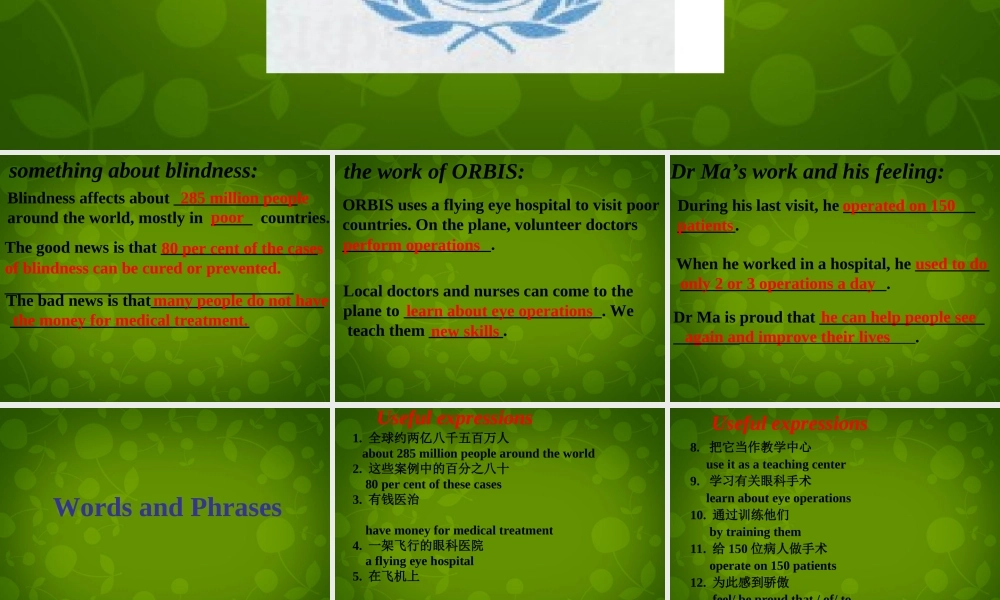 江苏省永丰初级中学八年级英语下册《Unit 7 International charities Reading 2》课件 .ppt