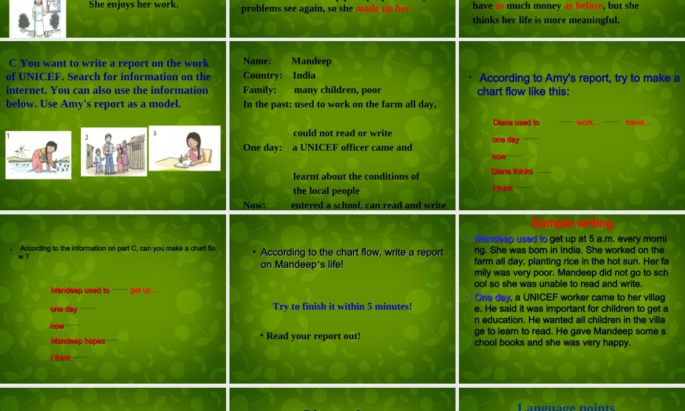 江苏省永丰初级中学八年级英语下册《Unit 7 International charities Task》课件 .ppt