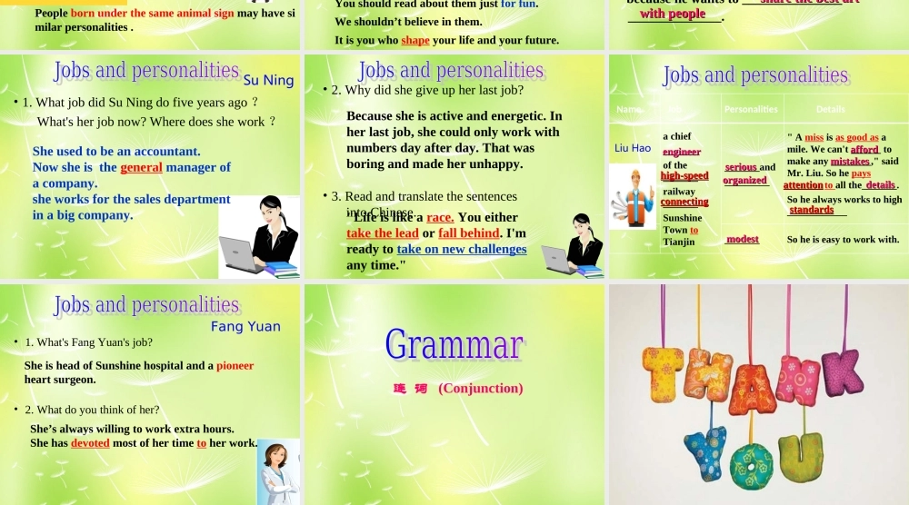 江苏省永丰初级中学九年级英语上册 Unit 1 Know yourself复习课件 .ppt