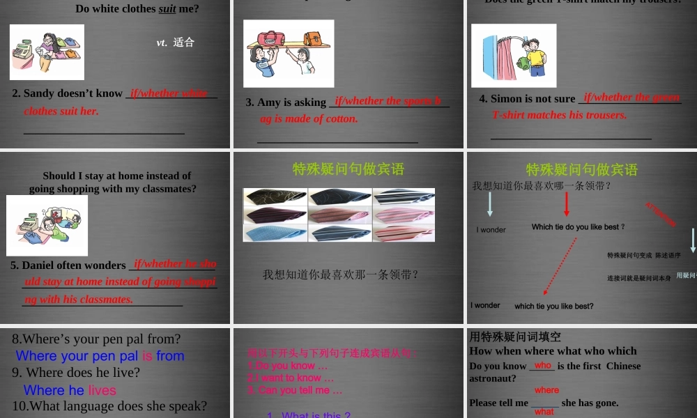 江苏省永丰初级中学九年级英语上册 Unit 2 Colour Grammar课件 .ppt