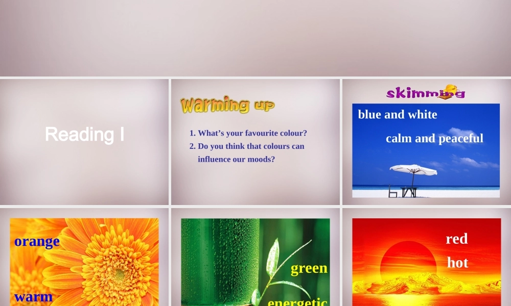 江苏省永丰初级中学九年级英语上册 Unit 2 Colour Reading I课件 .ppt