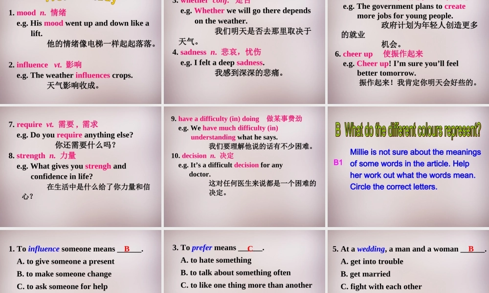 江苏省永丰初级中学九年级英语上册 Unit 2 Colour Reading I课件 .ppt