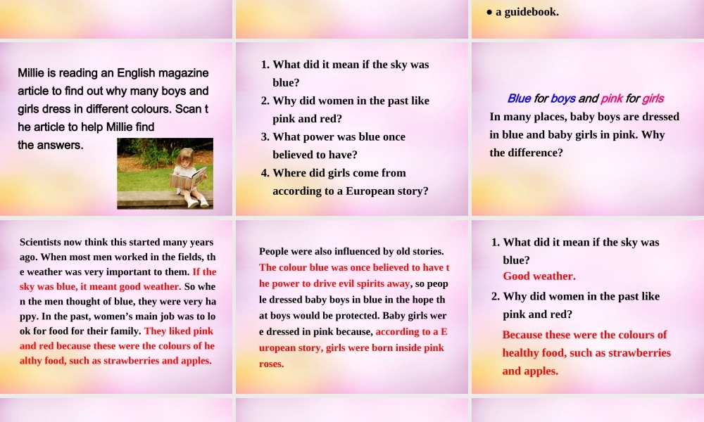 江苏省永丰初级中学九年级英语上册 Unit 2 Colour Study skills课件 .ppt