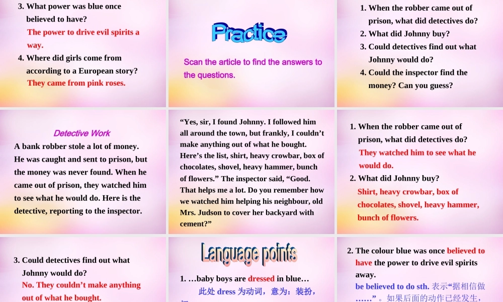 江苏省永丰初级中学九年级英语上册 Unit 2 Colour Study skills课件 .ppt