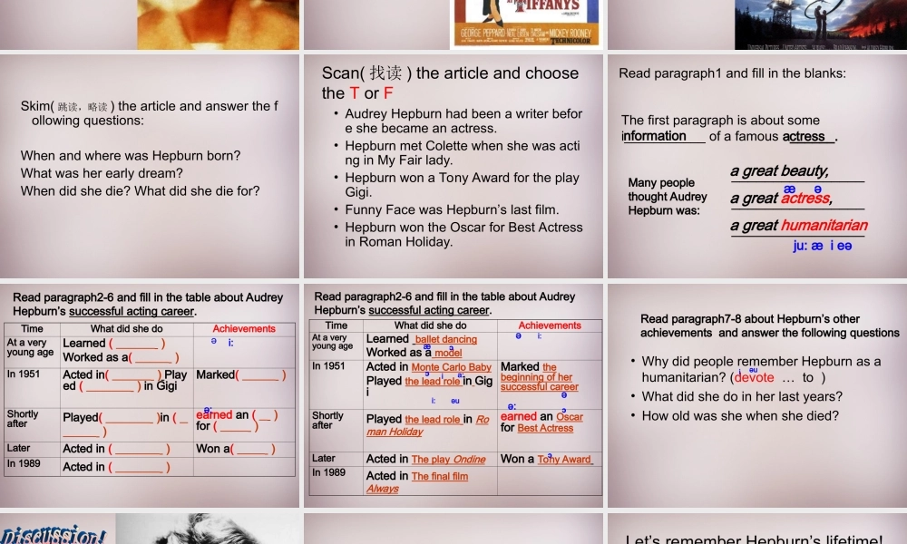 江苏省永丰初级中学九年级英语上册 Unit 5 Art world reading课件 .ppt