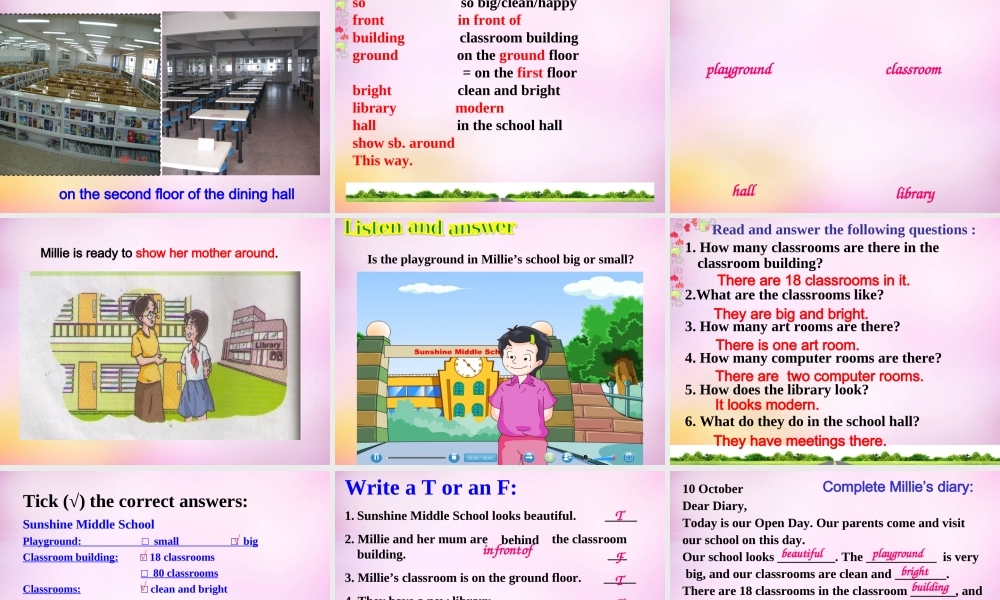 江苏省永丰初级中学七年级英语上册 Unit 3 Welcome to our school Reading 3课件 .ppt