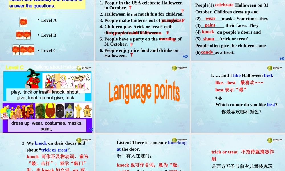 江苏省永丰初级中学七年级英语上册 Unit 5 Let's celebrate Reading课件 .ppt