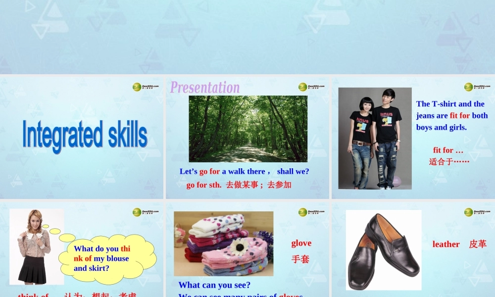 江苏省永丰初级中学七年级英语上册 Unit 8 Fashion Integrated skills课件 .ppt