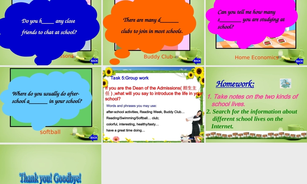 江苏省永丰县初级中学八年级英语上册 Unit 2 School life Reading课件.ppt