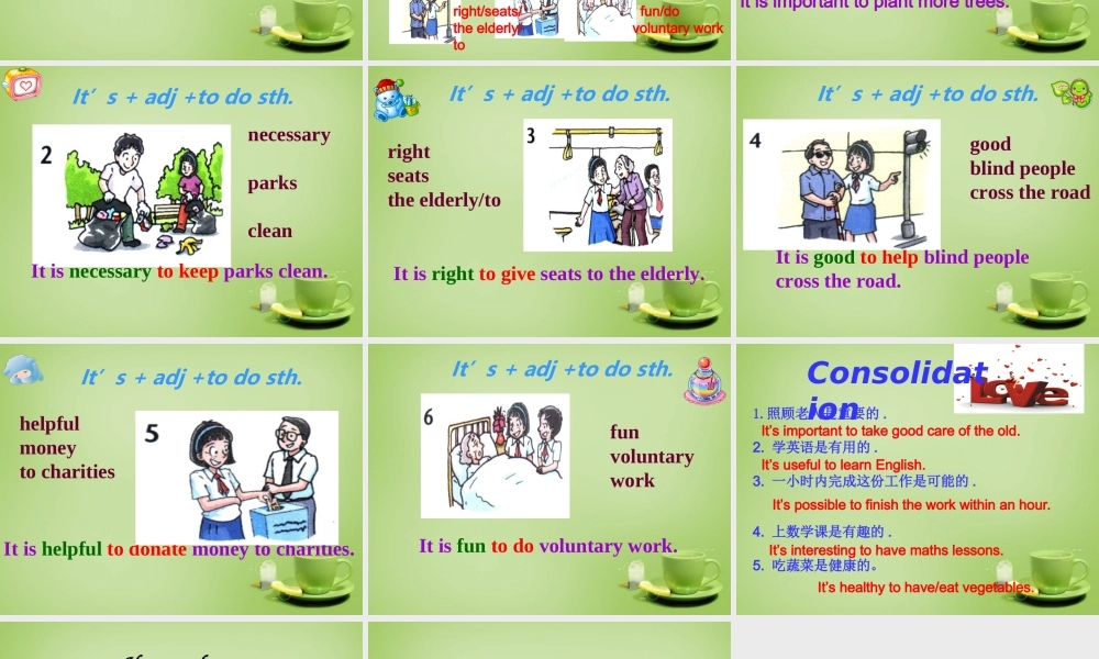 江苏省永丰县初级中学八年级英语下册 Unit 6 Sunshine for all Grammar 1课件 .ppt