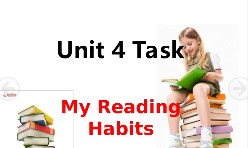 江苏省永丰县初级中学八年级英语下册 Unit 4 A good read Task课件 .ppt