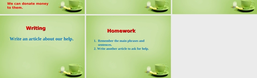 江苏省永丰县初级中学八年级英语下册 Unit 6 Sunshine for all Study skills & Task课件 .ppt