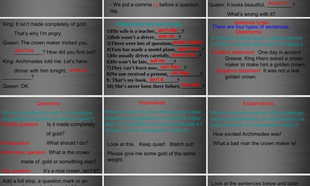 九年级英语上册 Module 1 Unit 1 Wise men in history Grammar课件 .ppt