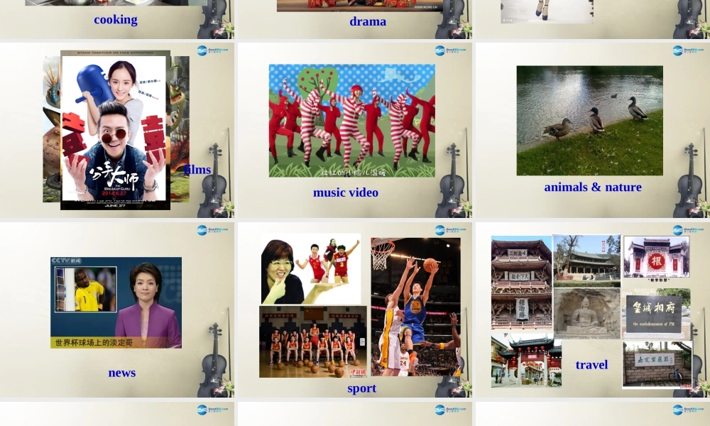 九年级英语上 册九年级英语上册 Unit 6 TV programmes Welcome to the unit课件 .ppt