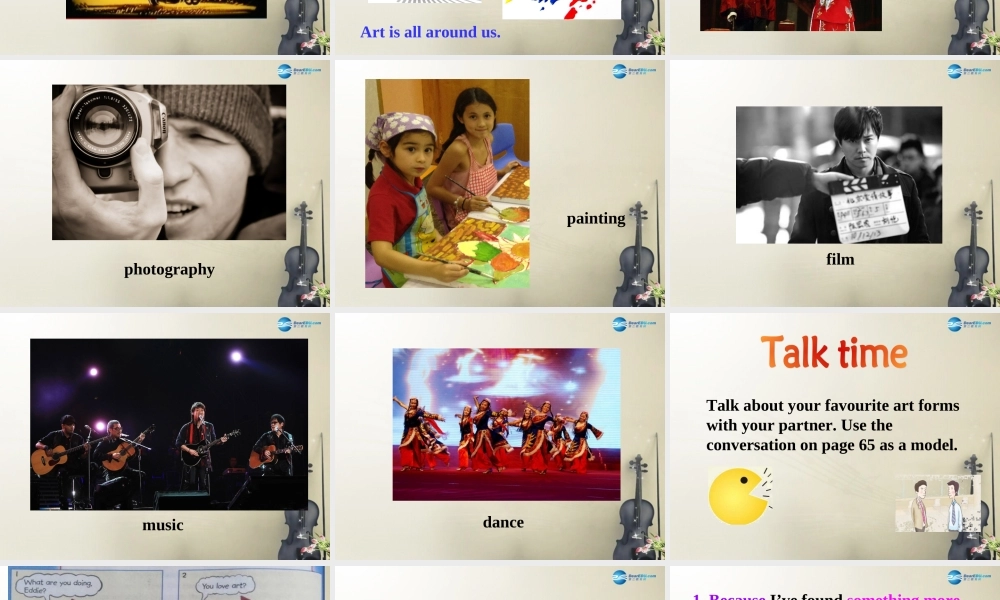 九年级英语上 册九年级英语上册 Unit 5 Art world Welcome to the unit课件 .ppt