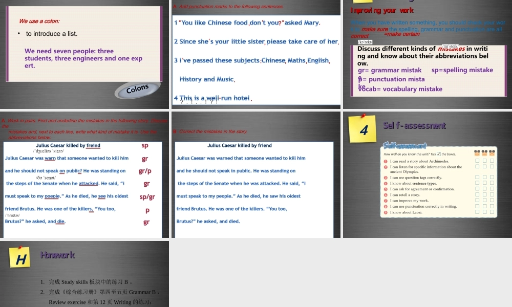 九年级英语上册 Module 1 Unit 1 Wise men in history Period 6 Grammar B课件 .ppt