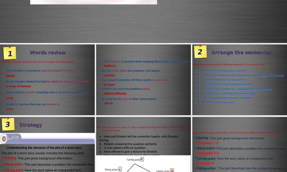 九年级英语上册 Module 1 Unit 2 Great minds Period 2课件 .ppt