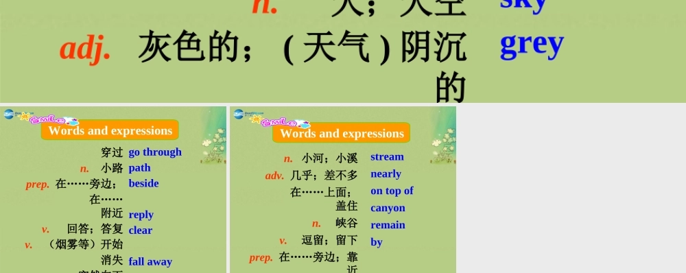 九年级英语上册 Module 1 Wonders of the world Unit 2单词导入（汉-英）课件.ppt