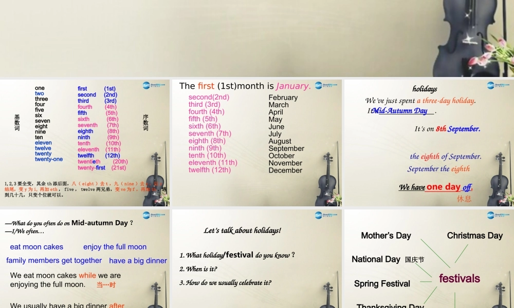 九年级英语上册 Module 2 Unit 1 My family always go somewhere interesting as soon as the holiday begins课件.ppt