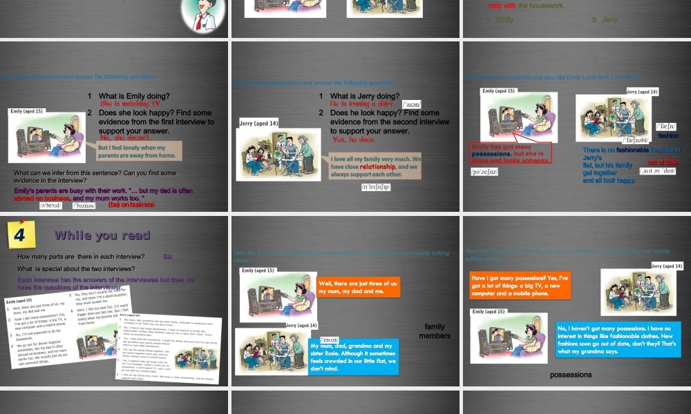 九年级英语上册 Module 2 Unit 3 Family life Period 1课件 .ppt