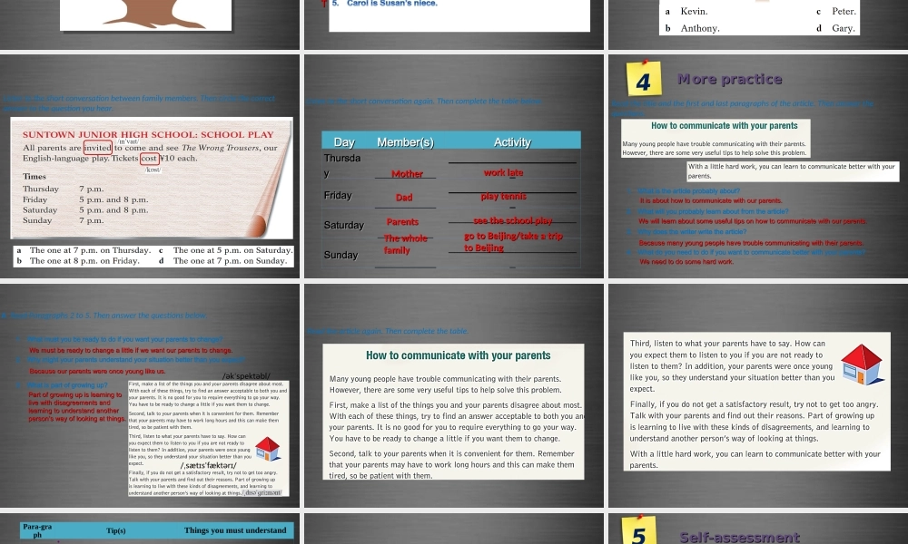 九年级英语上册 Module 2 Unit 3 Family life Period 6课件 .ppt