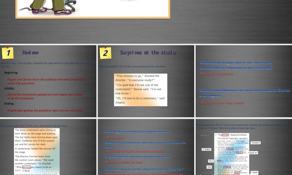 九年级英语上册 Module 3 Unit 5 Action Period 2课件 .ppt