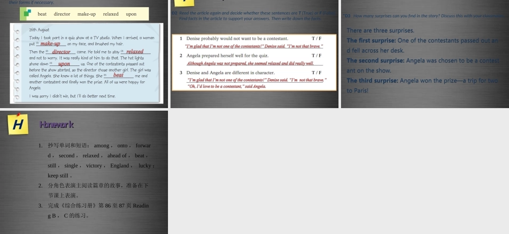 九年级英语上册 Module 3 Unit 5 Action Period 2课件 .ppt