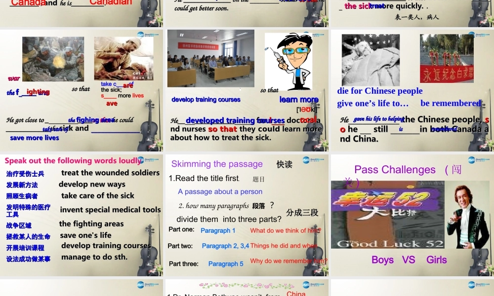 九年级英语上册 Module 3 Unit 2 There were few doctorsso he had to work very hard on his own课件.ppt